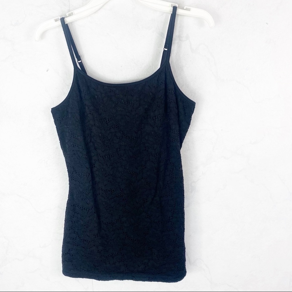 [Express] Black Lace Tank Top